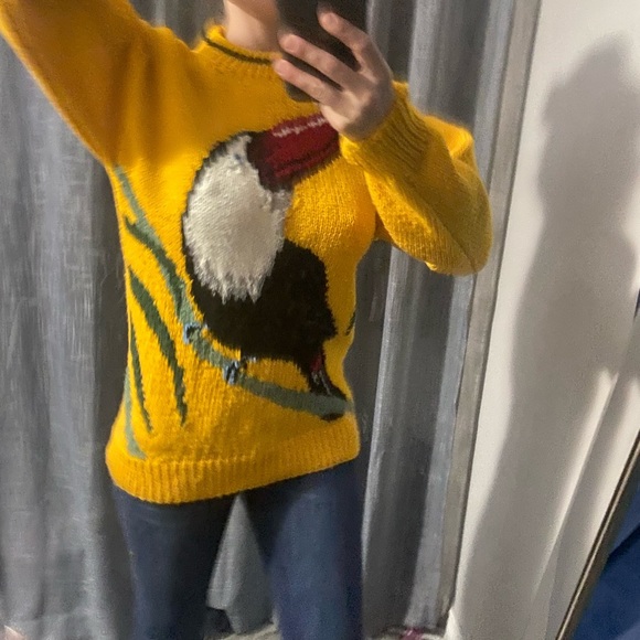 Vintage Knit Sweater Toucan - Picture 2 of 2